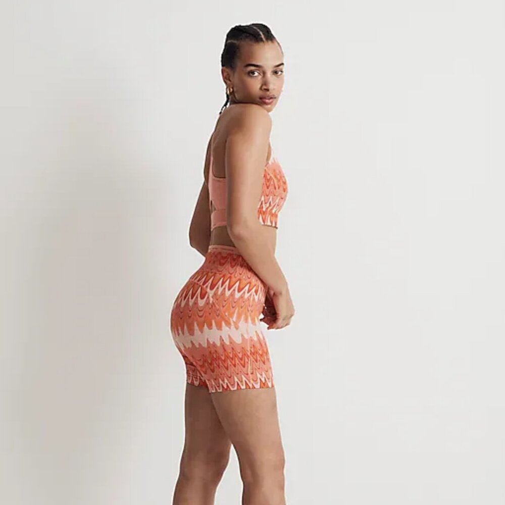 Outdoor Voices TechSweat 5" Thrive Shorts in Grapefruit Helios - Picture 5 of 12